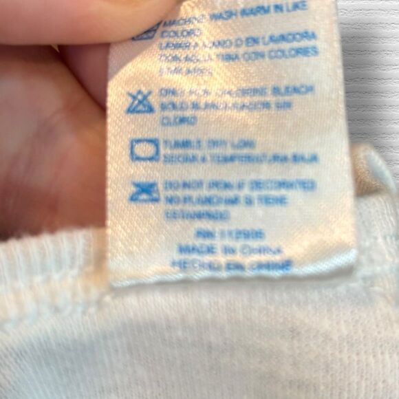 Bodysuit With Baby Boy Embroidery Blue Striped 0/3 Cotton - Picture 5 of 5